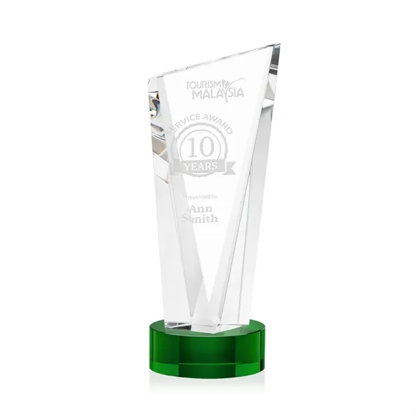 The Optical Crystal Plymouth Award features a beautiful slanted top and... from ASI 84592 St Regis Group / St Regis