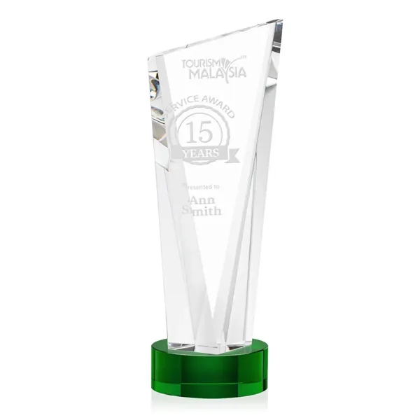 The Optical Crystal Plymouth Award features a beautiful slanted top and... from ASI 84592 St Regis Group / St Regis