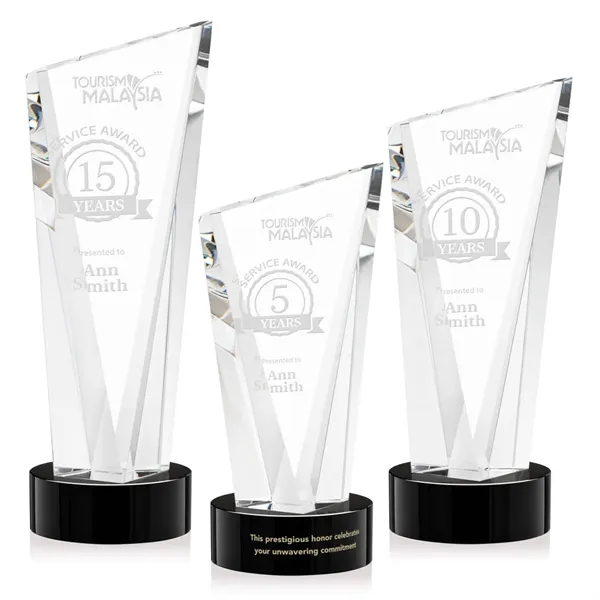 The Optical Crystal Plymouth Award features a beautiful slanted top and... from ASI 84592 St Regis Group / St Regis