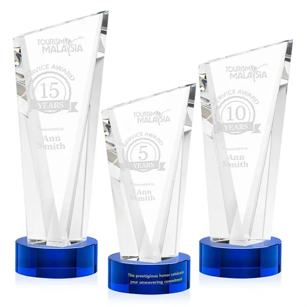 The Optical Crystal Plymouth Award features a beautiful slanted top and... from ASI 84592 St Regis Group / St Regis