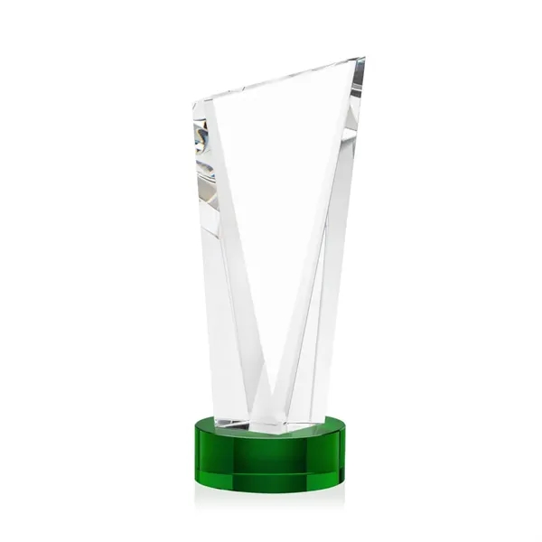 The Optical Crystal Plymouth Award features a beautiful slanted top and... from ASI 84592 St Regis Group / St Regis