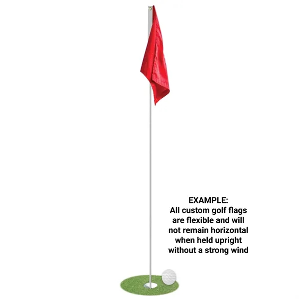 14" x 20" Custom Double Sided Knitted Polyester Golf Flag with... from ASI 80228 Quinn
