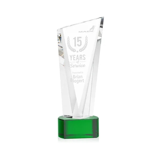 The Optical Crystal Plymouth Award features a beautiful slanted top and... from ASI 84592 St Regis Group / St Regis