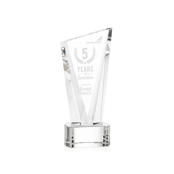 The Optical Crystal Plymouth Award features a beautiful slanted top and... from ASI 84592 St Regis Group / St Regis