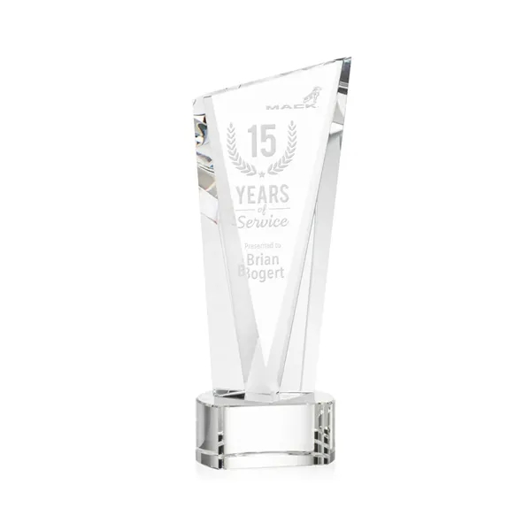 The Optical Crystal Plymouth Award features a beautiful slanted top and... from ASI 84592 St Regis Group / St Regis