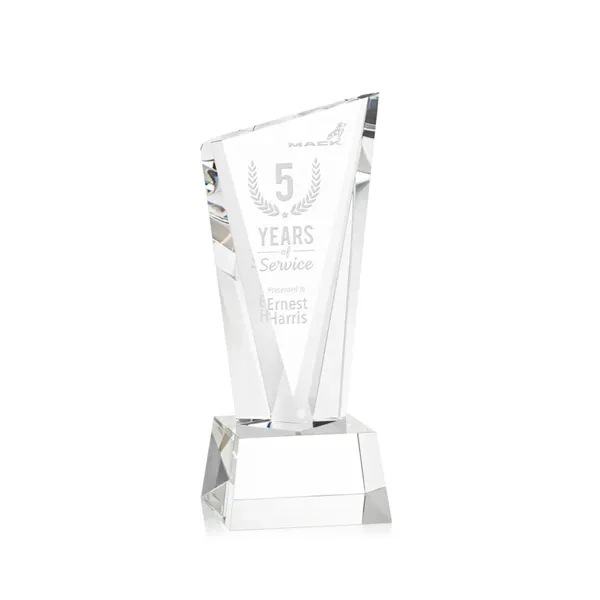 The Optical Crystal Plymouth Award features a beautiful slanted top and... from ASI 84592 St Regis Group / St Regis
