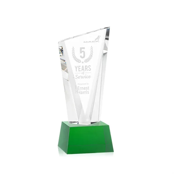 The Optical Crystal Plymouth Award features a beautiful slanted top and... from ASI 84592 St Regis Group / St Regis
