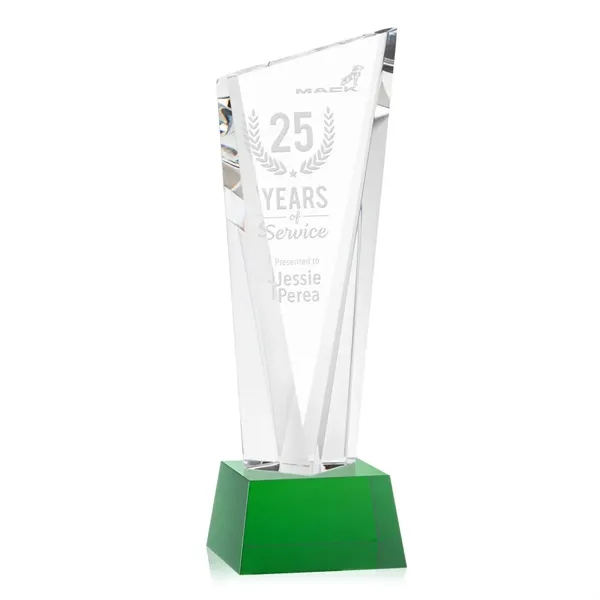 The Optical Crystal Plymouth Award features a beautiful slanted top and... from ASI 84592 St Regis Group / St Regis