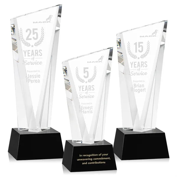 The Optical Crystal Plymouth Award features a beautiful slanted top and... from ASI 84592 St Regis Group / St Regis