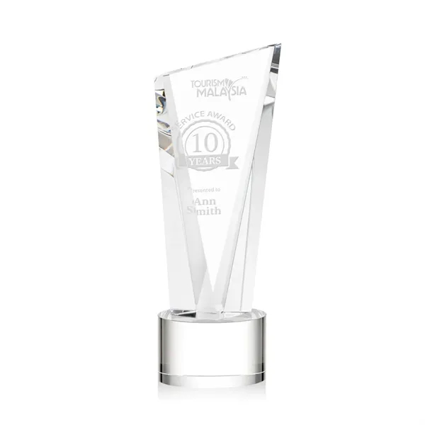The Optical Crystal Plymouth Award features a beautiful slanted top and... from ASI 84592 St Regis Group / St Regis