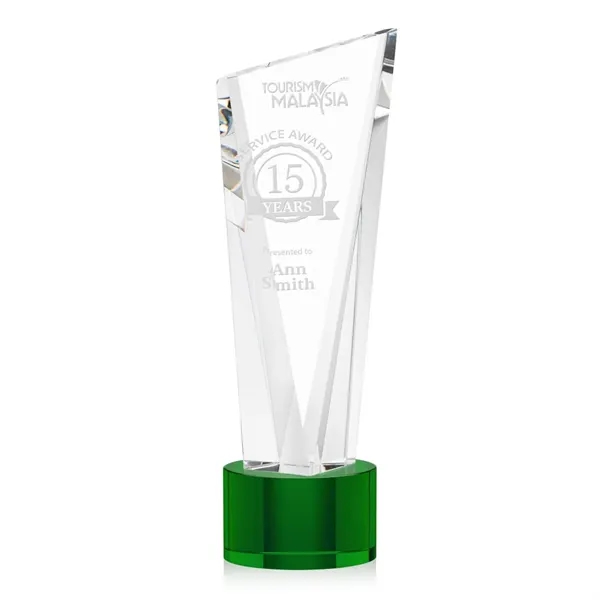 The Optical Crystal Plymouth Award features a beautiful slanted top and... from ASI 84592 St Regis Group / St Regis