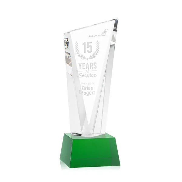 The Optical Crystal Plymouth Award features a beautiful slanted top and... from ASI 84592 St Regis Group / St Regis