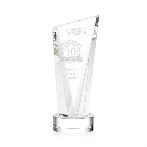 The Optical Crystal Plymouth Award features a beautiful slanted top and... from ASI 84592 St Regis Group / St Regis