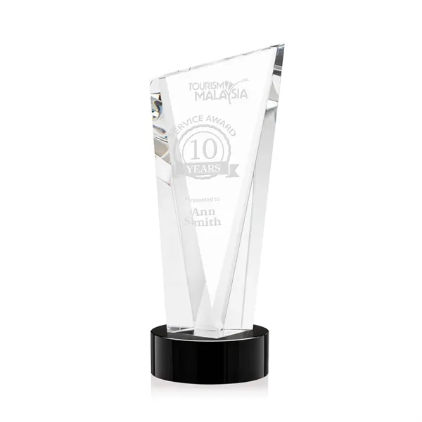 The Optical Crystal Plymouth Award features a beautiful slanted top and... from ASI 84592 St Regis Group / St Regis