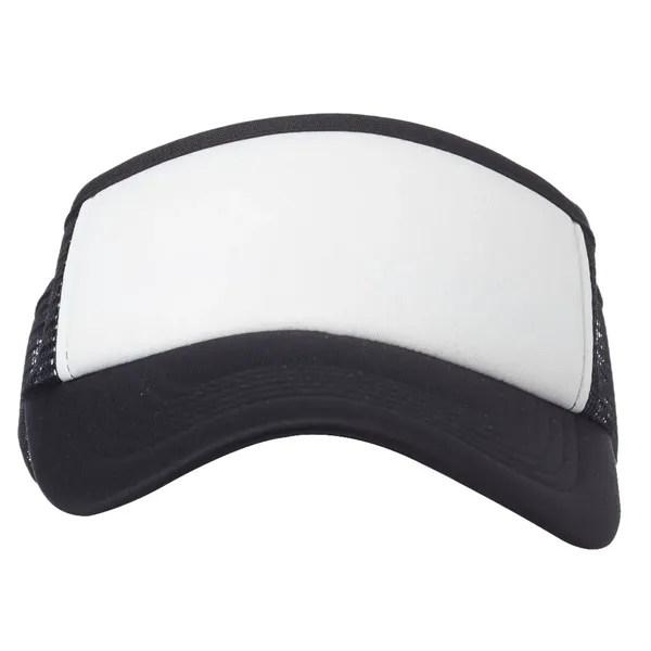 Two-tone polyester visor with side mesh.... from ASI 39552 BEL Promo