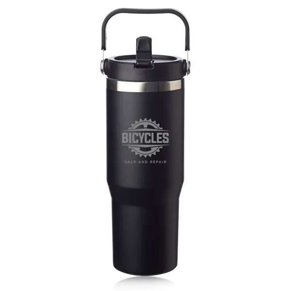 30 oz. double wall insulated stainless steel travel mug with handle,... from ASI 39552 BEL Promo