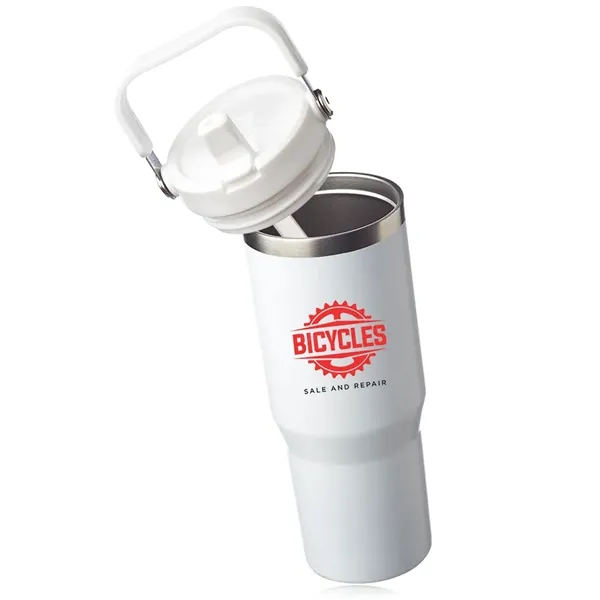 30 oz. double wall insulated stainless steel travel mug with handle,... from ASI 39552 BEL Promo