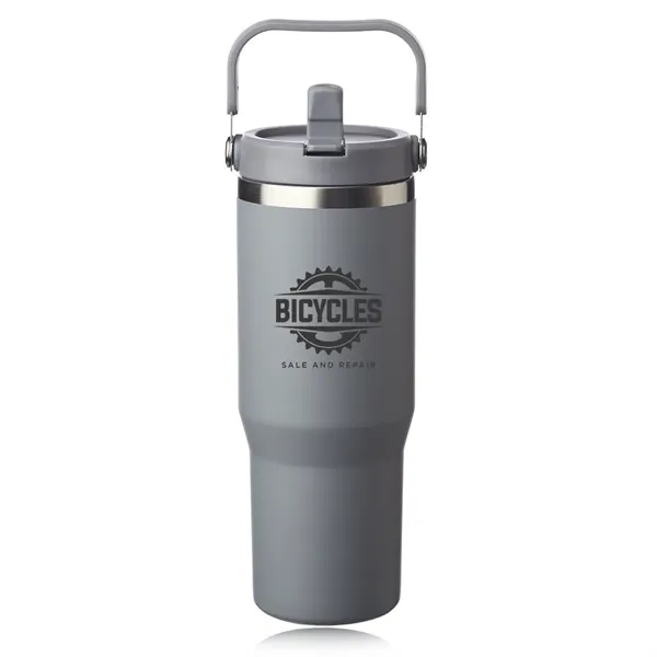 30 oz. double wall insulated stainless steel travel mug with handle,... from ASI 39552 BEL Promo