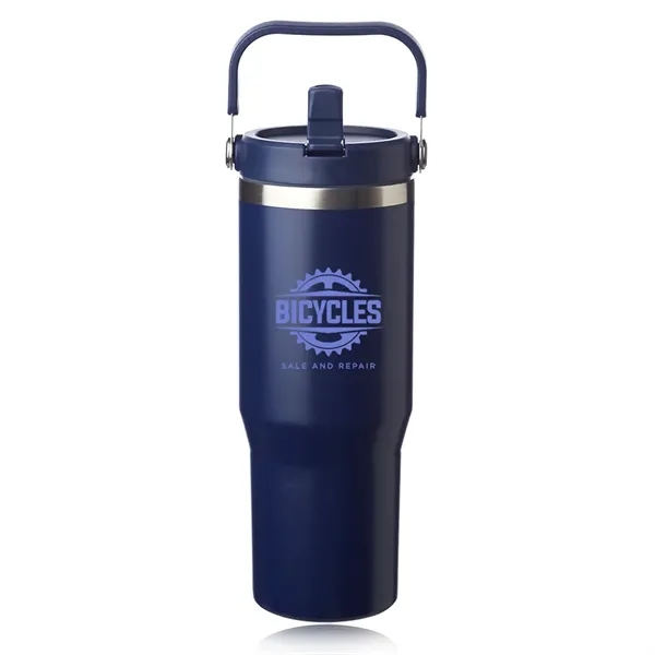 30 oz. double wall insulated stainless steel travel mug with handle,... from ASI 39552 BEL Promo