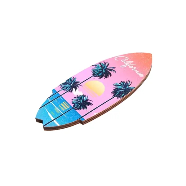 Rocket shape wooden souvenir magnet plus full color UV imprint on... from ASI 37218 Athena Promo (tm)