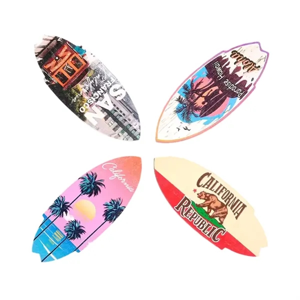 Rocket shape wooden souvenir magnet plus full color UV imprint on... from ASI 37218 Athena Promo (tm)