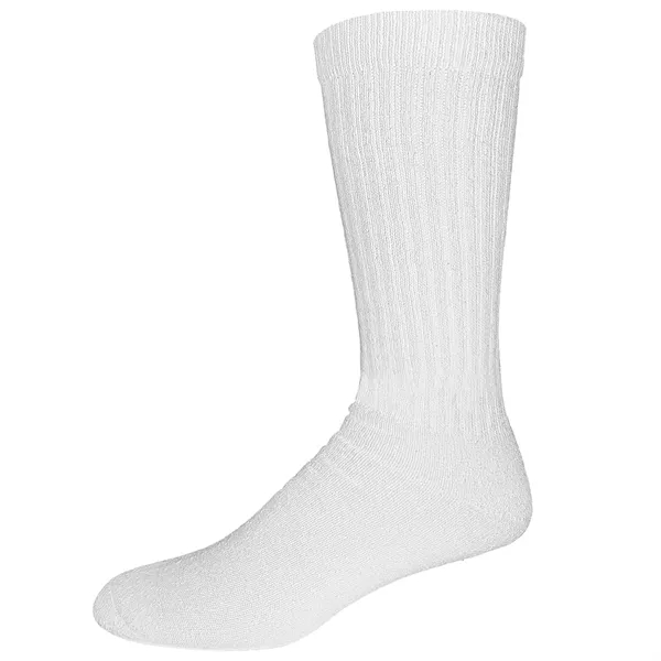 USA Made Unisex crew length cotton socks with full cushion foot... from ASI 90160 Suntex Industries