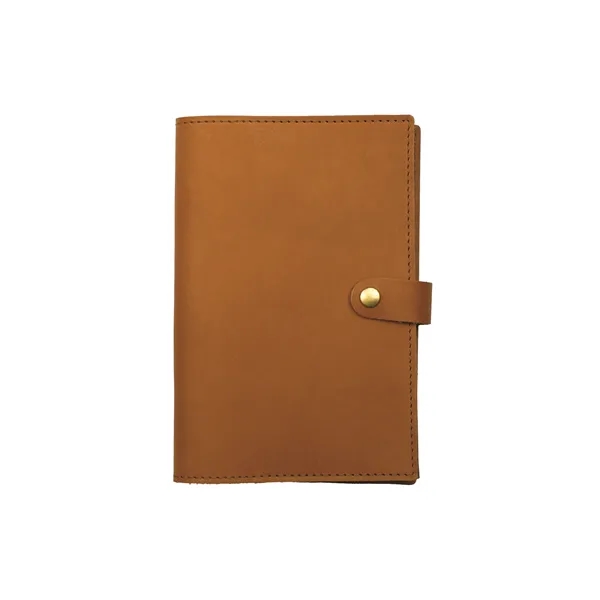 Full-grain leather journal cover with included journal insert. Customized with a... from ASI 75126 Oowee Products