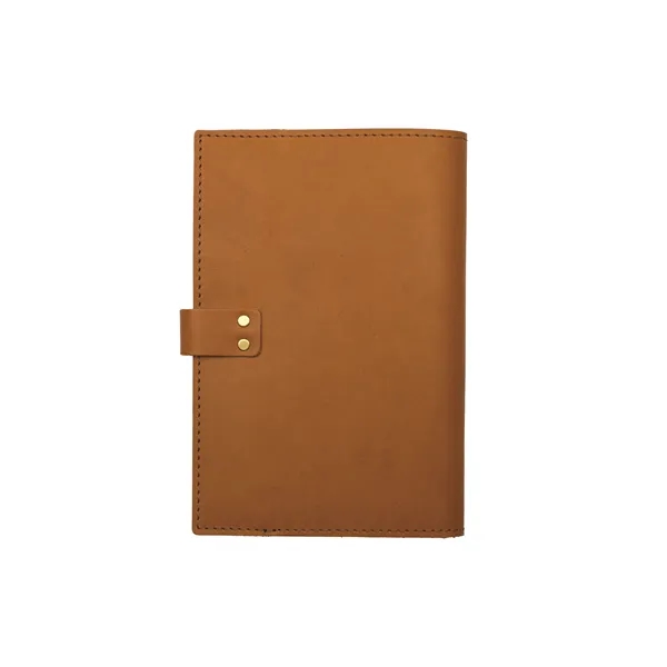 Full-grain leather journal cover with included journal insert. Customized with a... from ASI 75126 Oowee Products