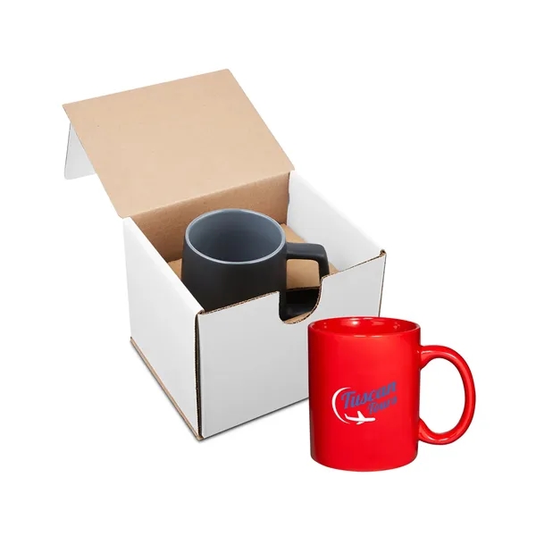11-ounce ceramic mug with a C-shaped handle; kraft gift box included.... from ASI 79530 Prime Line