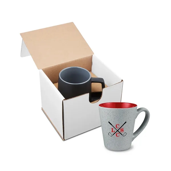 16-ounce mug with a glossy color interior and angular body; gift... from ASI 79530 Prime Line