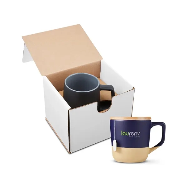 16.5-ounce mug with a wood lid and gift box.... from ASI 79530 Prime Line