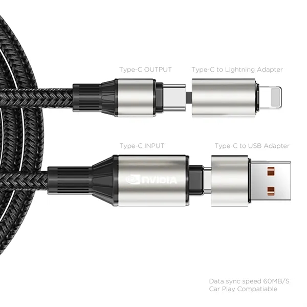 A modern and dynamic charging cable with multiple fast charging options... from ASI 91435 Tomax USA / Tomax