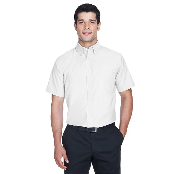 Men's short sleeve oxford shirt with stain release.... from ASI 34063 alphabroder