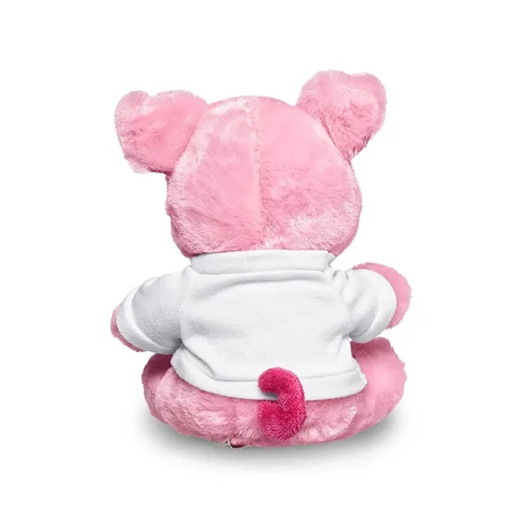 4" x 7.75" x 6" plush polyester pig in custom color... from ASI 79530 Prime Line