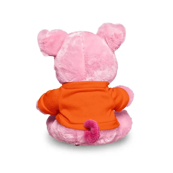 4" x 7.75" x 6" plush polyester pig in custom color... from ASI 79530 Prime Line