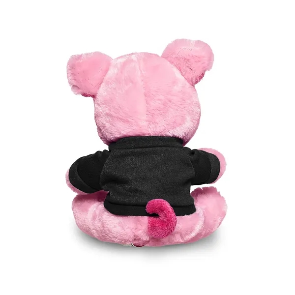 4" x 7.75" x 6" plush polyester pig in custom color... from ASI 79530 Prime Line