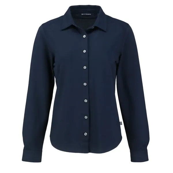 Women's dress shirt with long sleeves and UPF 50+ protection.... from ASI 47965 Cutter & Buck