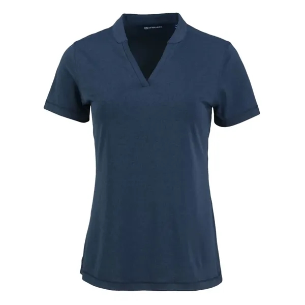 Women's top with short sleeves, matte fabric finish, UPF50+ protection, moisture-wicking... from ASI 47965 Cutter & Buck