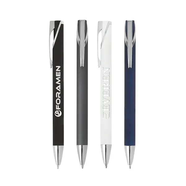 Paradigm Aluminum Soft-Touch Ballpoint Pen... from ASI 67866 Logomark/Valumark