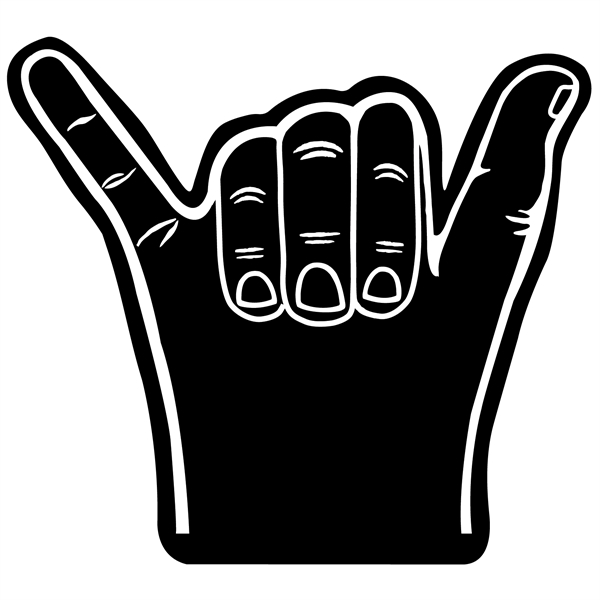 Open cell foam hang 10 hand shape cheering novelty.... from ASI 54886 Foamworx / FoamWorx