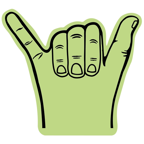 Open cell foam hang 10 hand shape cheering novelty.... from ASI 54886 Foamworx / FoamWorx