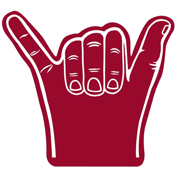 Open cell foam hang 10 hand shape cheering novelty.... from ASI 54886 Foamworx / FoamWorx