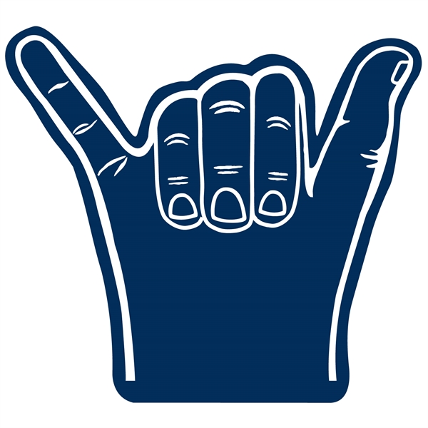 Open cell foam hang 10 hand shape cheering novelty.... from ASI 54886 Foamworx / FoamWorx