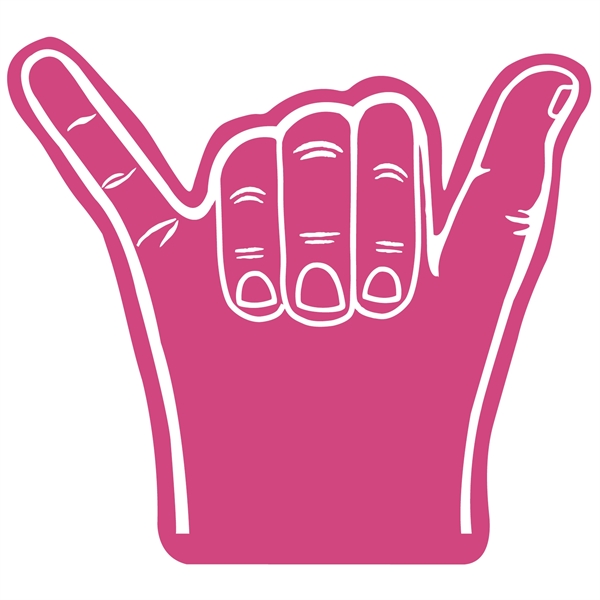 Open cell foam hang 10 hand shape cheering novelty.... from ASI 54886 Foamworx / FoamWorx