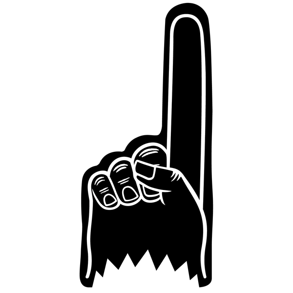 Foam 16" hand, 16" x 7.5" with a slit for hand... from ASI 54886 Foamworx / FoamWorx