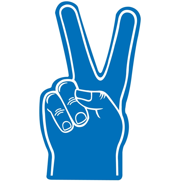 Open cell foam victory hand shape cheering novelty.... from ASI 54886 Foamworx / FoamWorx