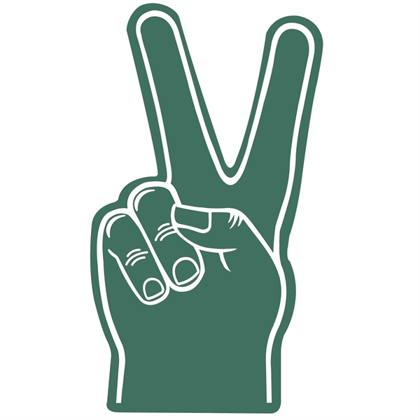Open cell foam victory hand shape cheering novelty.... from ASI 54886 Foamworx / FoamWorx