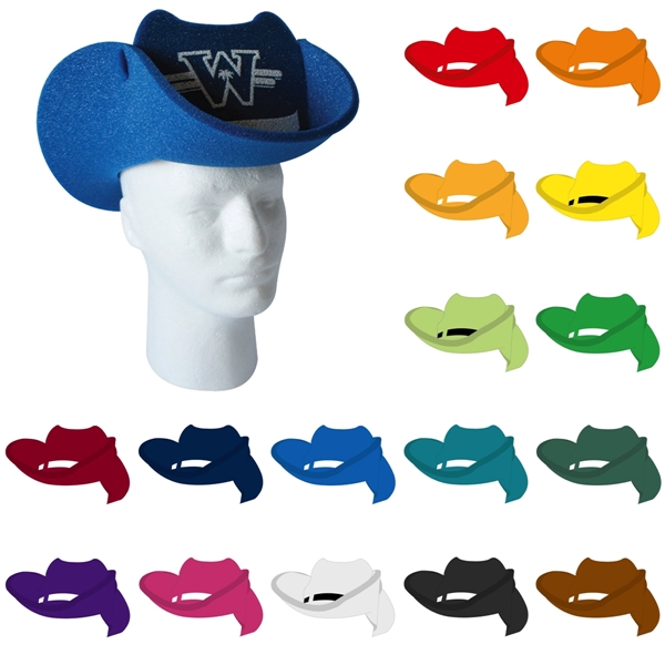 Foam cowboy hat with a pop up visor.... from ASI 54886 Foamworx / FoamWorx