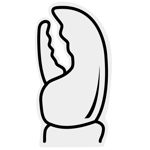 Foam lobster claw shaped hand mitt waver... from ASI 54886 Foamworx / FoamWorx