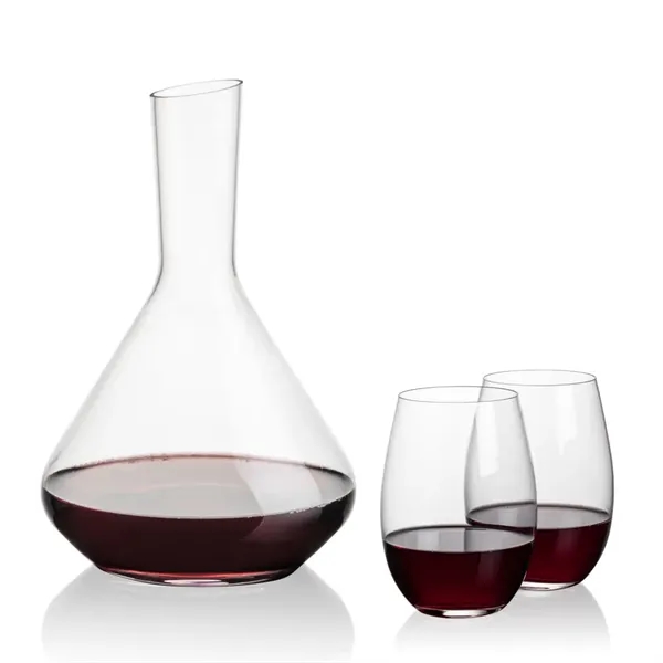The Terrassa Carafe & 2 Laurent Stemless Wine Set is a... from ASI 84592 St Regis Group